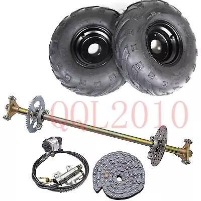 740mm Go Kart Rear Axle Kit + 145/70-6  Wheel Rim Tires For Quad ATV Drift Trike • $259.99