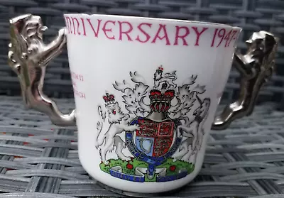 Paragon Silver Jubilee Loving Cup Queen Elizabeth II Wedding Anniversary 1972 • £19.99