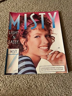 Vintage MISTY LIGHTS CIGARETTES SLIMS Print Ad 1990s  LIGHT N' SASSY  • $6.99