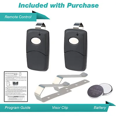 2x For MultiCode 3089 Garage Door Opener Gate Car Remote Transmitter 1090 Black • $19.95