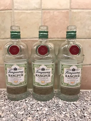 3 X Tanqueray Rangpur Empty Gin Bottle For Weddings Candles Upcycling FREE POST • £10