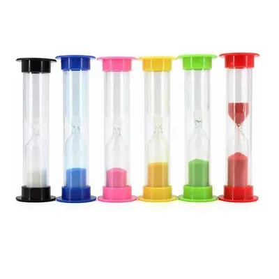 6x Sand Timers Set 30 Seconds 1/2/3/5/10 Minutes Hourglass Cooking Exercise • $7.25