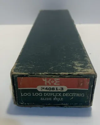 Vintage Keuffel & Esser KE 4081-3 Log Duplex Decitrig Slide Rule Case Box (6) • $39.99