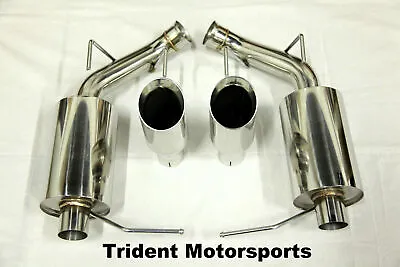 For 11-14 Ford Mustang V6 Trident Motorsports Axle Back Muffler Exhaust TW Tips • $289.99