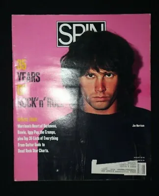 Spin Magazine~Jim Morrison Cover; August 1990~35 Years Of Rock & Roll • $14