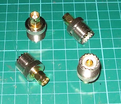 £3.99 • Buy So239 Socket To Sma Male Plug Adaptor One