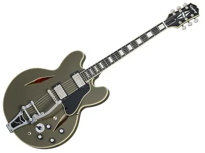 Epiphone Shinichi Ubukata ES-355 Custom Bigsby Ver.02 Olive Drab With Hard Case • $1085.54