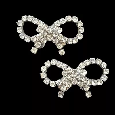 Vintage Pair Musi Rhinestone Wedding Shoe Clips • $35