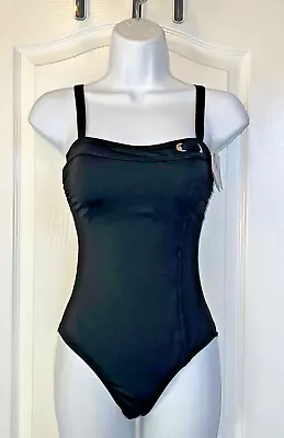 NWT!  Livia Monte Carlo  Magida Lavandou  1-Pc Designer Swimsuit Black US Sz 0-2 • $44.95