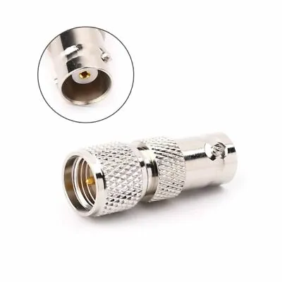 BNC Female To Mini UHF Male RF Connector Coaxial Converter Antenna Adapter Plug • $1.99