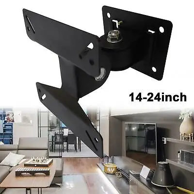 LCD LED TV Wall Bracket 14 15 17 19 22 24   Tilt Swivel Universal Mount Fixed UK • £5.79