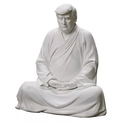 Trump Buddha Statue: Meditating Political Figure Resin Sculpture For Home & Offi • $24.50