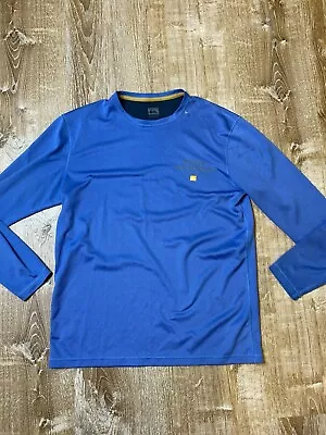 Quicksilver Long Sleeve Waterman Collection Fisherman Blue Performance Top M • $19.97