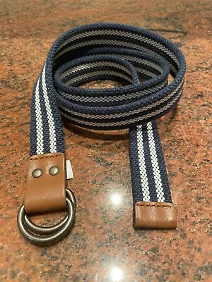 Unisex Navy/Off White Belt • $5