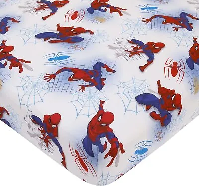 Marvel Spiderman Fitted Crib Sheet 100% Soft Microfiber • $18.96