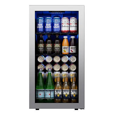 Ca'Lefort Beverage Cooler Refrigerator 120 Cans Capacity Mini Bar Fridge  • $325.99