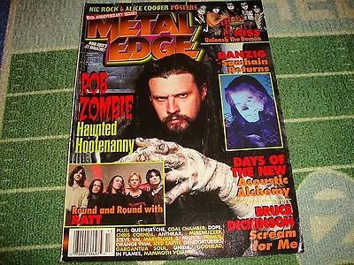 METAL EDGE Magazine 15th Anniversary Issue Rob Zombie/danzig/days Of The New • $20