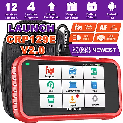 LAUNCH CRP129E V2.0 OBD2 Car Scanner Engine ABS SRS SAS TPMS EPB Diagnostic Tool • $197