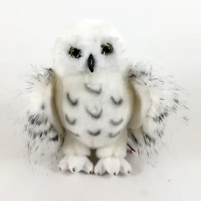 Douglas Snow Owl Stuffed Animal Plush Toy Hedwig White Spotted Fluffy 8 Inches • $11.04