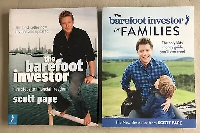 X2 BOOKS - THE BAREFOOT INVESTOR + For FAMILIES Scott Pape  Pb  • $34.95