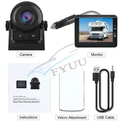 £107.88 • Buy Waterproof Car Truck WiFi Wireless Reverse Camera +3.5  LCD Rearview Monitor Set