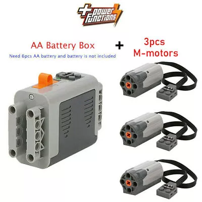 4PCS Lots Power Functions 1x Battery Box 3x M Motor Technic Parts Train • $20.99