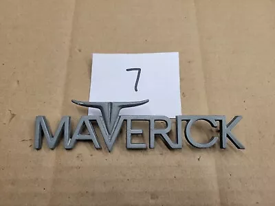 Ford OEM 1973-1977 Maverick Silver Rear Side Emblem Badge Logo D5BB 5450398 AA • $29.99