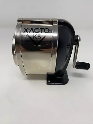 X-ACTO Ranger 1031 Wall Mount Manual Pencil SharpenerSilver/Black • $13.99