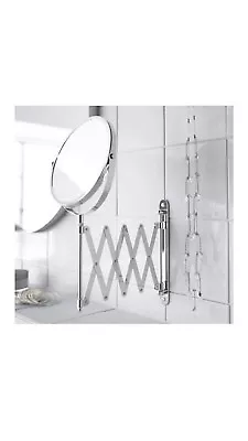 $23.81 • Buy Ikea Stainless Steel Bathroom Makeup Shaving Retractable 2-Sided Mirror Frack
