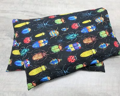 Corn Heat Pack Microwave Pillow Washable Cover Bugs Bug Lover Critters 793 • $22