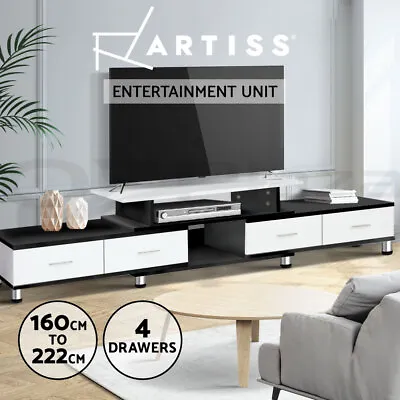 $134.96 • Buy Artiss TV Cabinet Entertainment Unit Stand Wooden 160CM To 220CM Storage White