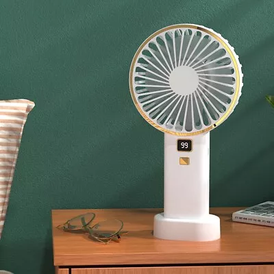 5 Speeds Mini Handheld Fan USB Rechargeable Table Desk Portable Fan NEW • $7.99