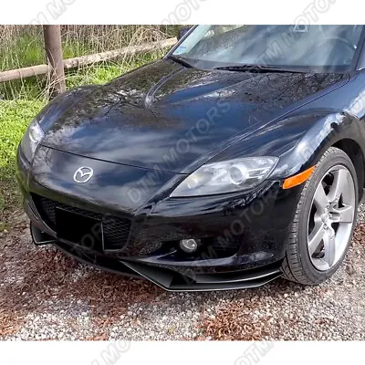 For 04-08 Mazda RX8 Painted Black MS-Style Front Bumper Lip Body Kit Spoiler • $99.99