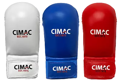 Cimac Karate Mitts Sparring Gloves With Thumb Point Competition Martial Arts • £15.99