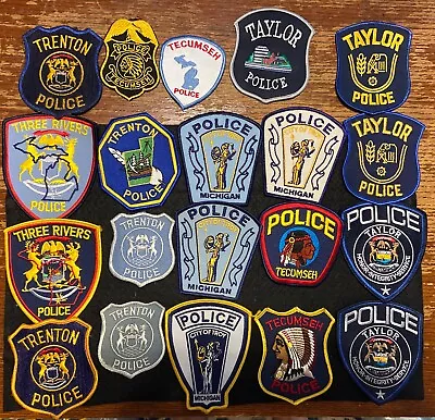 Vintage Obsolete State Of Michigan Police Patches Mixed  Lot Of 20. Item 252 • $10.50