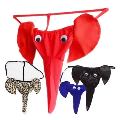 Mens Elephant Thongs Bikini Briefs • $11.12