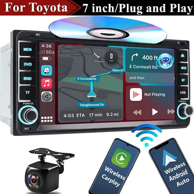 Car DVD Player CarPlay GPS For Toyota Landcruiser Prado Hilux Stereo Head Unit • $184.90
