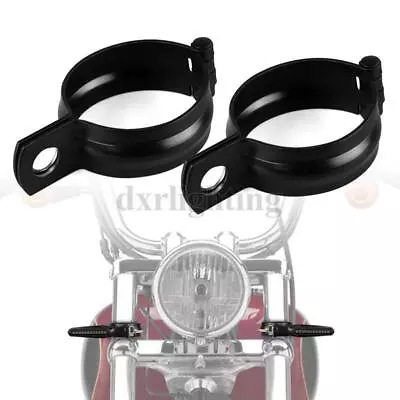 2X Motorcycle Front Fork Clamp Mount Bracket Holder Turn Signal Fog Spot Light • $11.98