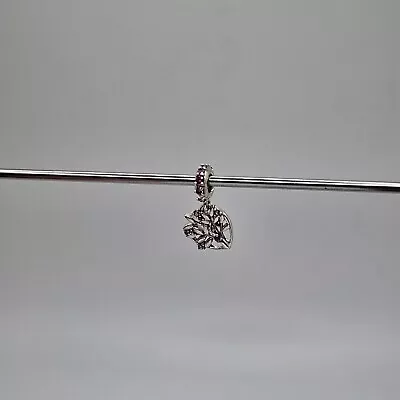 Genuine Pandora Family Tree Pink Heart Dangle Charm ALE 925 #799153C01 • £24