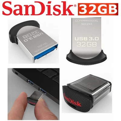 USB Drive 32GB SanDisk Ultra Fit SDCZ430 3.1 Mini Flash Drive Memory Stick New • $12.95