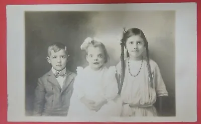 Antique 1911 Rppc Postcard-nondas/samuel/velda Duncan-children-markle Indiana-#3 • $9.99