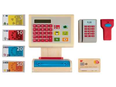 £29.99 • Buy Kids Wooden Cash Register Children's Till Kids Role Shop Play