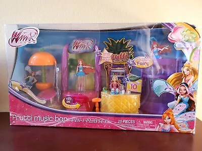 NIB Winx Club Frutti Music Bar 4 In 1 Playset 20 Pcs W/ Bloom Figure 2012 New  • $34.99