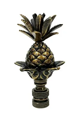 Lamp Finial-LARGE PINEAPPLE-Aged Brass Finish Highly Detailed Metal Casting-FS • $20.19