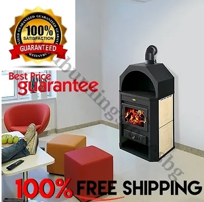 Wood Burning Stove Back Boiler Fireplace  Prity W17 159+72kw. EcoDesign 2022 • £695.83