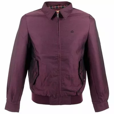 Burgundy Harrington Jacket Men's Sizes: S & M Retro Mod Dudley Merc • £85