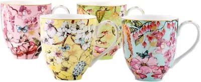 Maxwell & Williams Estelle Michaelides Enchantment Coupe Mug Set Of 4 380ML • $49.95