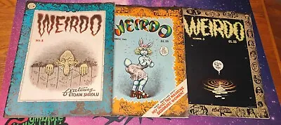 $99.99 • Buy Vintage R. CRUMB Comics Weirdo No.1,  No. 2, No. 3. Lot Of 3 Books  Vintage Rare