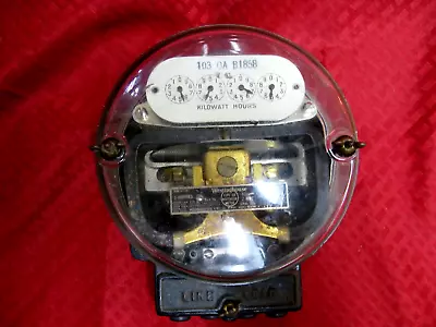 Westinghouse 161363-F Type 0A Watthour Meter 1920 100v 5A Vintage Glass Electric • $199.99