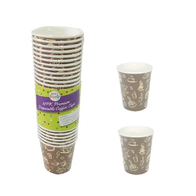 120Pc Disposable Coffee Cup 4oz Takeaway Paper Drink Tea Water Single Wall Cups • $22.95